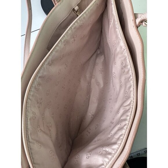 Tory Burch Canvas Pink Leather Shoulder Bag - Picture 12 of 12